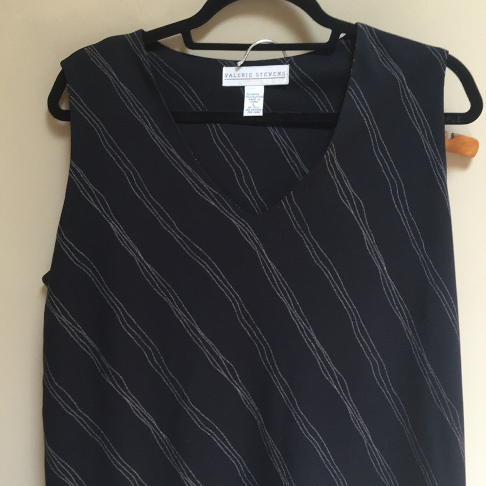 Black Skirt and Matching Blouse by Valerie Stevens - Picture 1 of 5